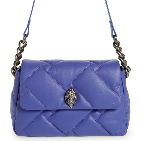 Nice Kurt Geiger Medium Soft Quilted Shoulder Bag Lilac Excellent!!! - Picture 1 of 5